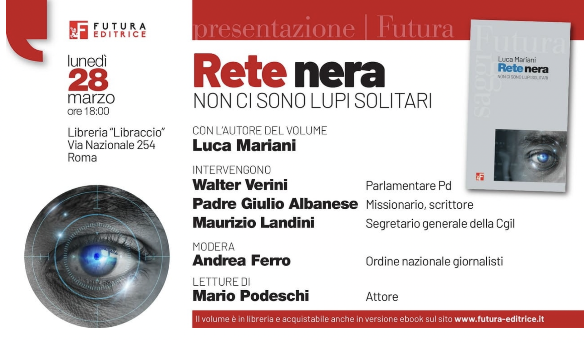 Presentazione del libro: "Rete nera. Non ci sono lupi solitari"